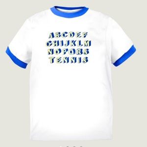 Tennis band merch ringer tee